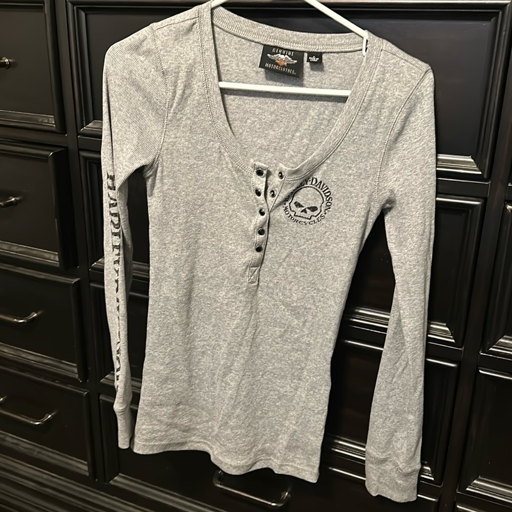 Harley Davidson  long sleeve fitted  Thermal  size small